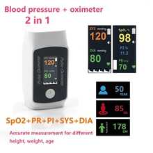Smart Dual Function Monitor – Finger Pulse Oximeter & Blood Pressure, Bluetooth Enabled