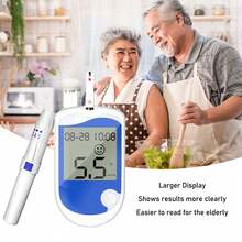 🔥Big Sale - 50% OFF🔥 Blood Glucose Monitor Kit Large Display 50 Strips 50