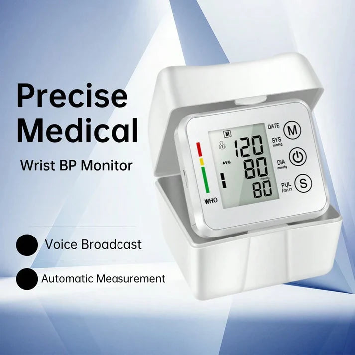 🎉Save Big – 50% OFF🎉Digital Wrist Blood Pressure Monitor Adjustable Cuff